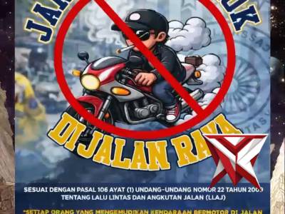 Jangan merokok dijalan raya