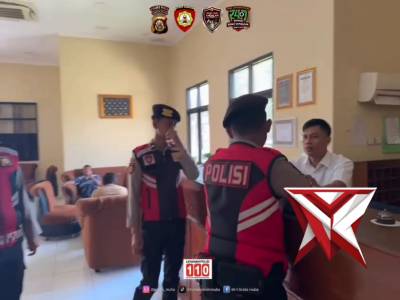 Patroli kamtibmas yang dilakukan oleh anggota samapta polres muba