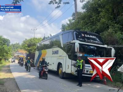 Himbauan kepada pengendara terkait titik kendaraan Bus Damri yang mengakami Trouble