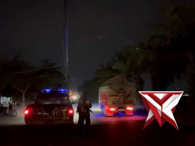 Personil Polsek Belitang I melaksanakan giat Patroli Malam Antisipasi 3C