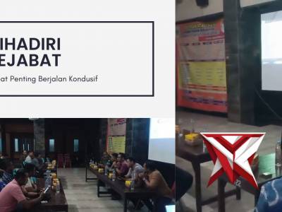 Kapolsek Kedamean Hadir Giat Rakor Bola Voly Cahaya Muda Cup di Balai Desa Slempit