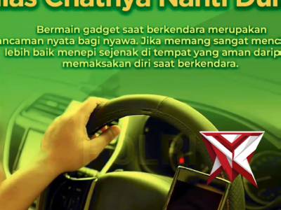 Main gadget sambil berkendara itu ancaman nyata buat nyawa