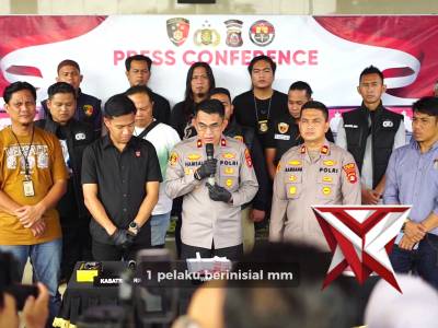 Wakapolres OKI memimpin pelaksanaan PRESS CONFERENCE - PoliceTube