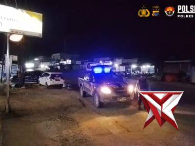 Patroli Blue Light dan Siskamling Polsek Ukui