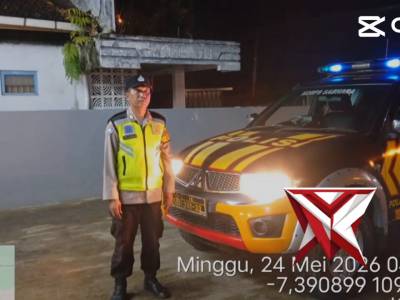 Patroli malam Polsek Kejobong antisipasi gangguan Kamtibmas - PoliceTube