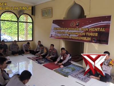 Kegiatan Binrohtal personel polsek prabumulih Timur