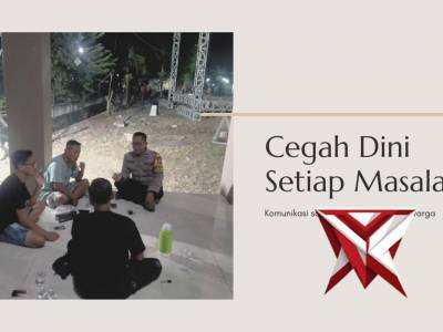 Bhabinkamtibmas Desa Slempit Aipda Supriyadi, melaksanakan kegiatan Patroli Sambang dan Dialogis