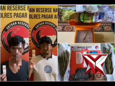 Satres narkoba polres Pagaralam tangkao 2 pelaku dan Amankan bukti