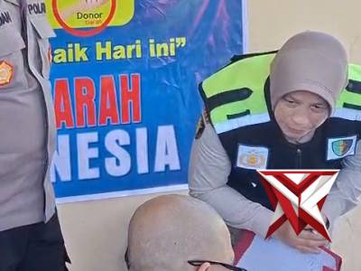@ok.Polsek Tugumulyo kegiatan Donor Darah dalam rangka Hari Bhayangkara ke-80