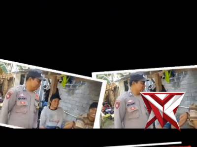 Bhabinkamtibmas Desa Banjarbangi Polsek Pitu melaksanakan kegiatan sosialisasi pencegahan bahaya