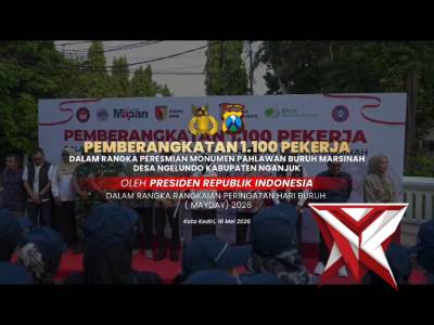 Polres Kediri Kota Laksanakan Pengamanan dan Pengawalan Pemberangkatan 1.100 Pekerja