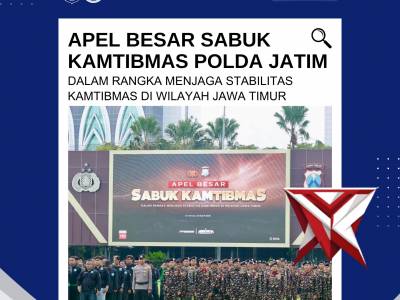 Polda Jatim Gelar Apel Besar Sabuk Kamtibmas Libatkan Elemen Masyarakat