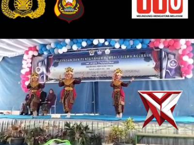 AZA 14.Bhabinkamtibmas Hadiri Pelepasan Siswa Kelas IX SMPN 1 Panang Enim ????? - PoliceTube