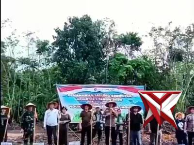 Polsek Lais melaksanakan giat penanaman jagung kwartal II tahun 2026???????