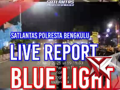 Satlantas Polresta Bengkulu Intensifkan Patroli Blue Light Malam Hari