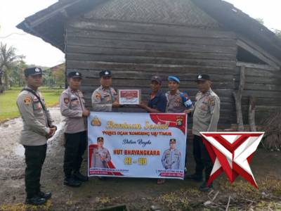 KEGIATAN BANTUAN SOSIAL POLSEK BELITANG II - PoliceTube