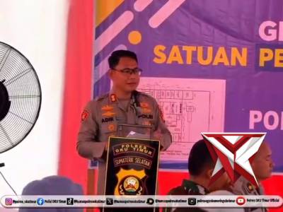 Groundbreaking Satuan Pelayanan. Pemenuhan Gizi Polres OKU Timur. - PoliceTube