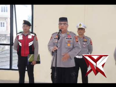 Apel pagi personil polres muara Enim dilanjutkan binrotal