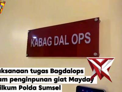 Kegiatan Personel BagDalops Dalam Penginpunan giat mayday di wilkum polda sumsel. - PoliceTube