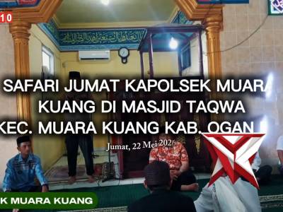 Pada hari Jumat Tanggal 22 Mei 2026.pukul 11.30 Wib.Berlangsung giat Safari Jumat Kapolsek Muara Kua