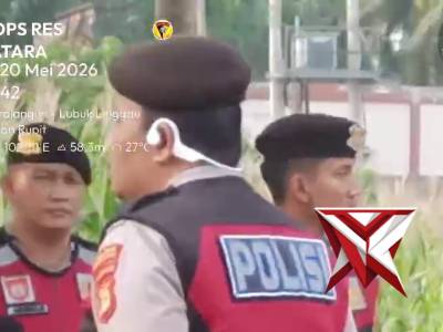 Apel pagi personil polres Musi Rawas Utara