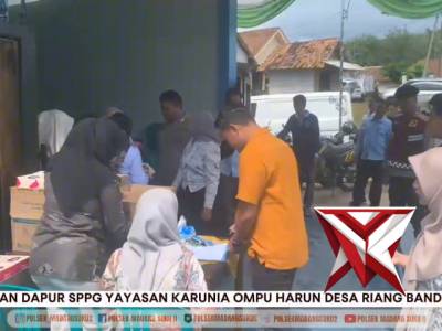 PERESMIAN DAPUR SPPG YAYASAN KARUNIA OMPU HARUN DESA RIANG BANDUNG.