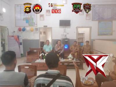 Kapolsek Gunung megang sampaikan himbauan kamtibmas kepada warga