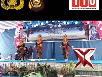 YH 8.Bhabinkamtibmas Hadiri Pelepasan Siswa Kelas IX SMPN 1 Panang Enim ?????