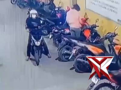 Polres Langkat bersama masyarakat berhasil mengungkap kasus pencurian sepeda motor yang terekam CCTV