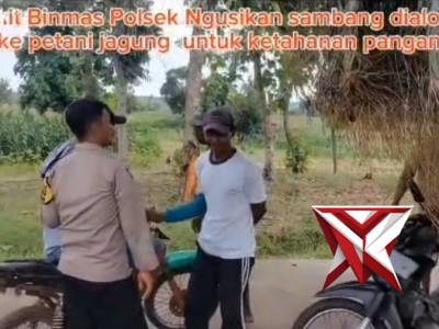 POLSEK NGUSIKAN DUKUNG KETAHANAN PANGAN NASIONAL