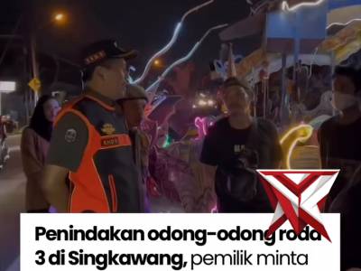 Penertiban odong-odong roda tiga di Singkawang mulai dilakukan oleh tim gabungan