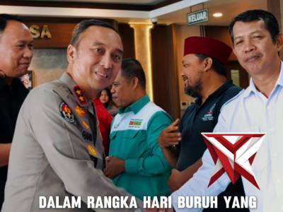 BAKSOS OLEH KAPOLDA SUMSEL KEPADA SERIKAT BURUH DALAM RANGKA MAYDAY 01 MEI 2026