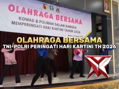 Olah Raga Bersama TNI-Polri Peringati Hari Kartini Tahun 2026 - PoliceTube