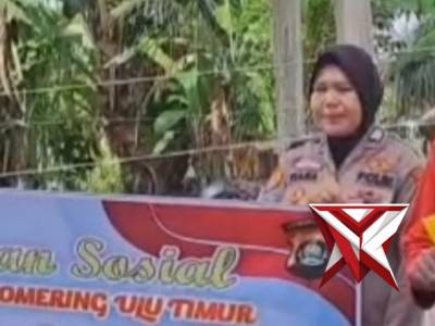 GIAT BANSOS POLSEK BP PELIUNG DALAM RANGKA HUT BHAYANGKARA KE -80