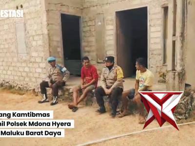 Sambang kamtibmas personil polsek mdona hyera