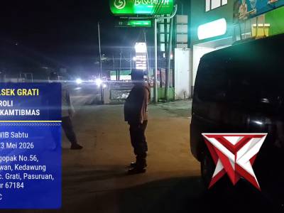PATROLI ANTISIPASI 3C DI JALUR PANTURA DEPAN SMKN 1 GRATI.