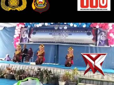 AZA 11.Bhabinkamtibmas Hadiri Pelepasan Siswa Kelas IX SMPN 1 Panang Enim ????? - PoliceTube