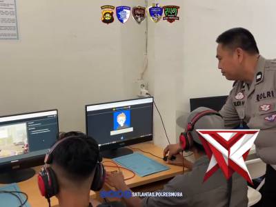 19. Satlantas polres muba ujian teori sim kepada masyarakat ;,
