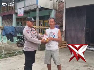 Giat bansos Polsek Muara Kelingi FS