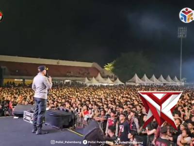 Pengamanan maksimal, Konser Hey Slank di Palembang Berjalan Lancar dan Kondusif