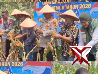 Kapolres Hadiri Panen Raya Jagung di Way Tuba, Dukung Ketahanan Pangan Nasional