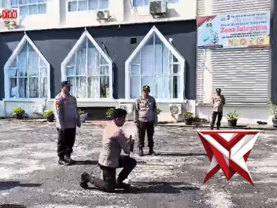 Latihan dalmas polres Kepulauan Meranti
