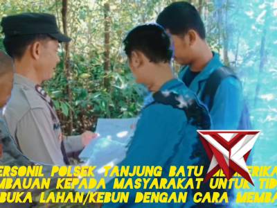 Memberikan Himbauan Kepada Masyarakat Untuk Tidak Membakar Hutan Dan Lahan - PoliceTube