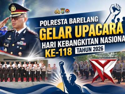 Polresta Barelang Gelar Upacara Hari Kebangkitan Nasional Ke-118 Tahun 2026