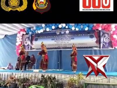 BJ 8.Bhabinkamtibmas Hadiri Pelepasan Siswa Kelas IX SMPN 1 Panang Enim ?????