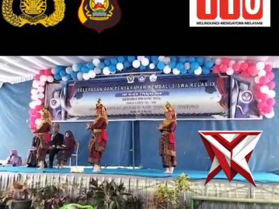 BTA 13. Bhabinkamtibmas hadir dalam acara pelepasan dan penyerahan kembali siswa/siswi kelas IX SMP - PoliceTube