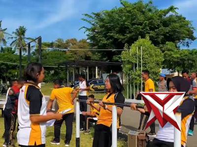 Kesamaptaan jasmani polres maluku barat daya - PoliceTube