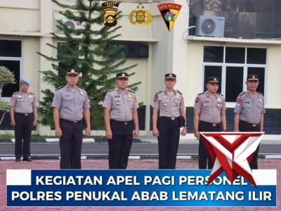 Kegiatan Apel Pagi Personil Polres Pali