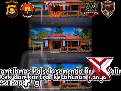 Giat pelayanan kepolisian Republik Indonesia Polres muara Enim Polda Sumsel dalam melayani dan menga