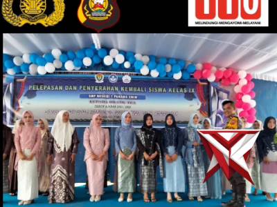 BD 2. Bhabinkamtibmas Hadiri Pelepasan Siswa Kelas IX SMPN 1 Panang Enim ?????